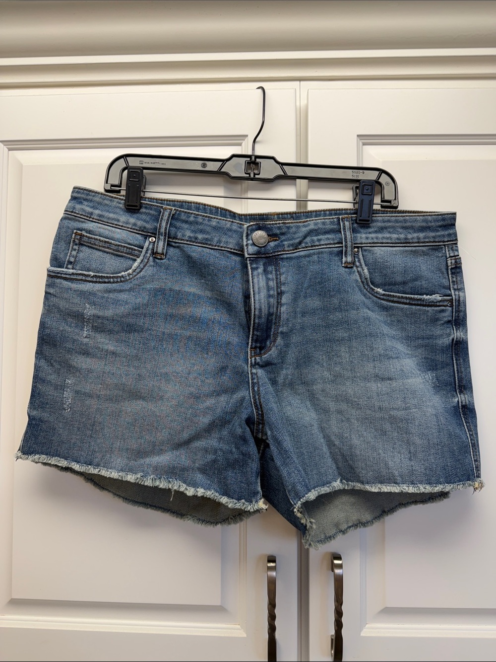 Kut from the Kloth Gidget Frayed Hem Denim Shorts